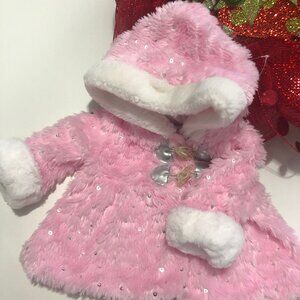 Small Wonders pink faux fur fall jacket - 3-6m